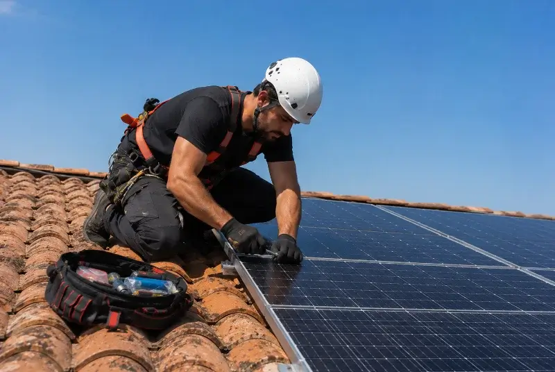 Maintenance et monitoring de panneaux solaires à Menville
