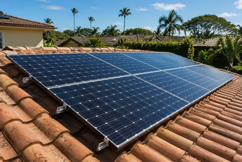 Installation de panneaux solaires à Menville
